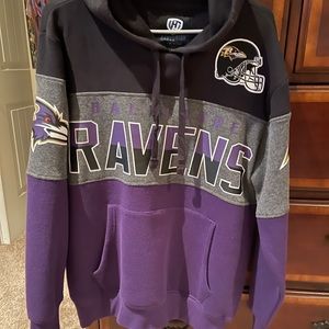 Baltimore Ravens Pullover Hoodie-Purple/Charcoal